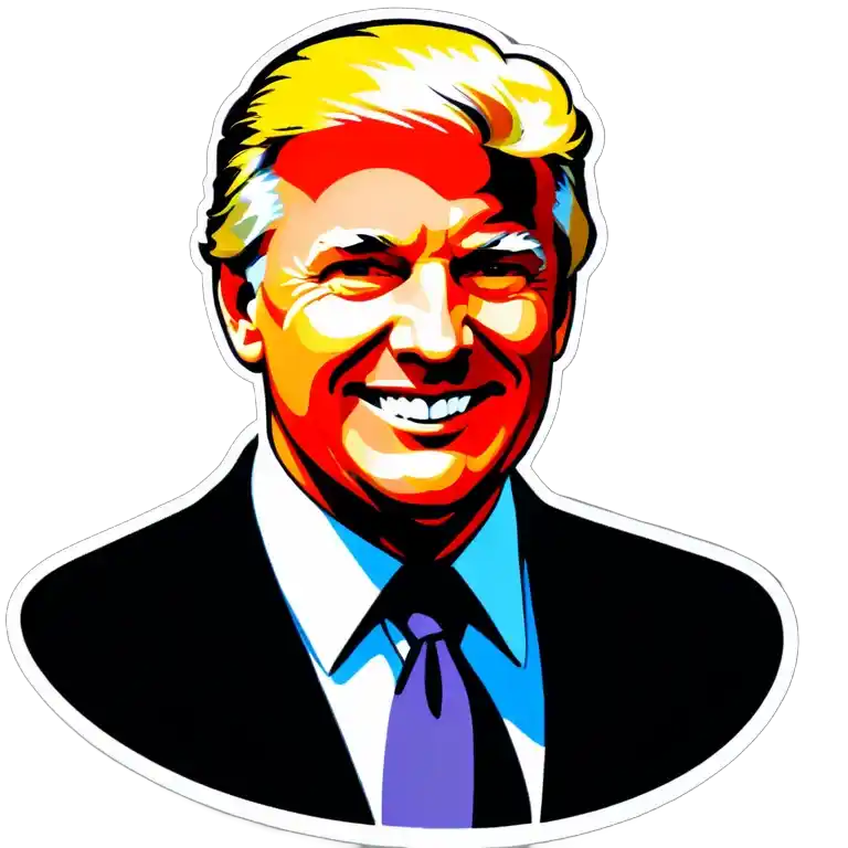 Trump AI Sticker