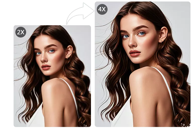 Upscale your photo to 4x in a snap