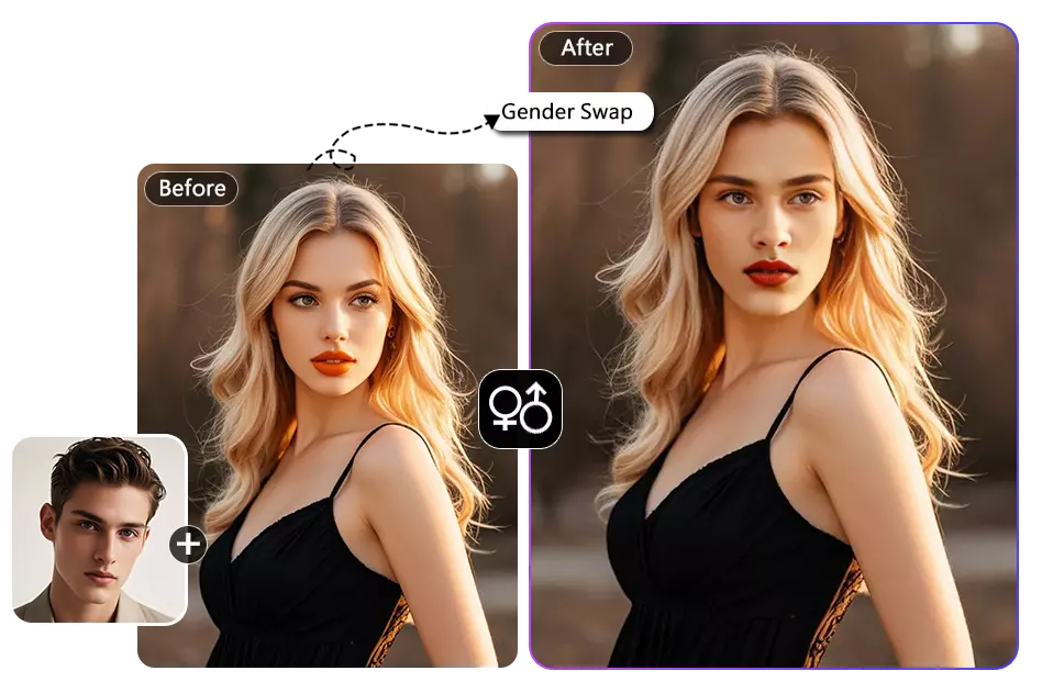 Free AI Gender Swap Filter Online