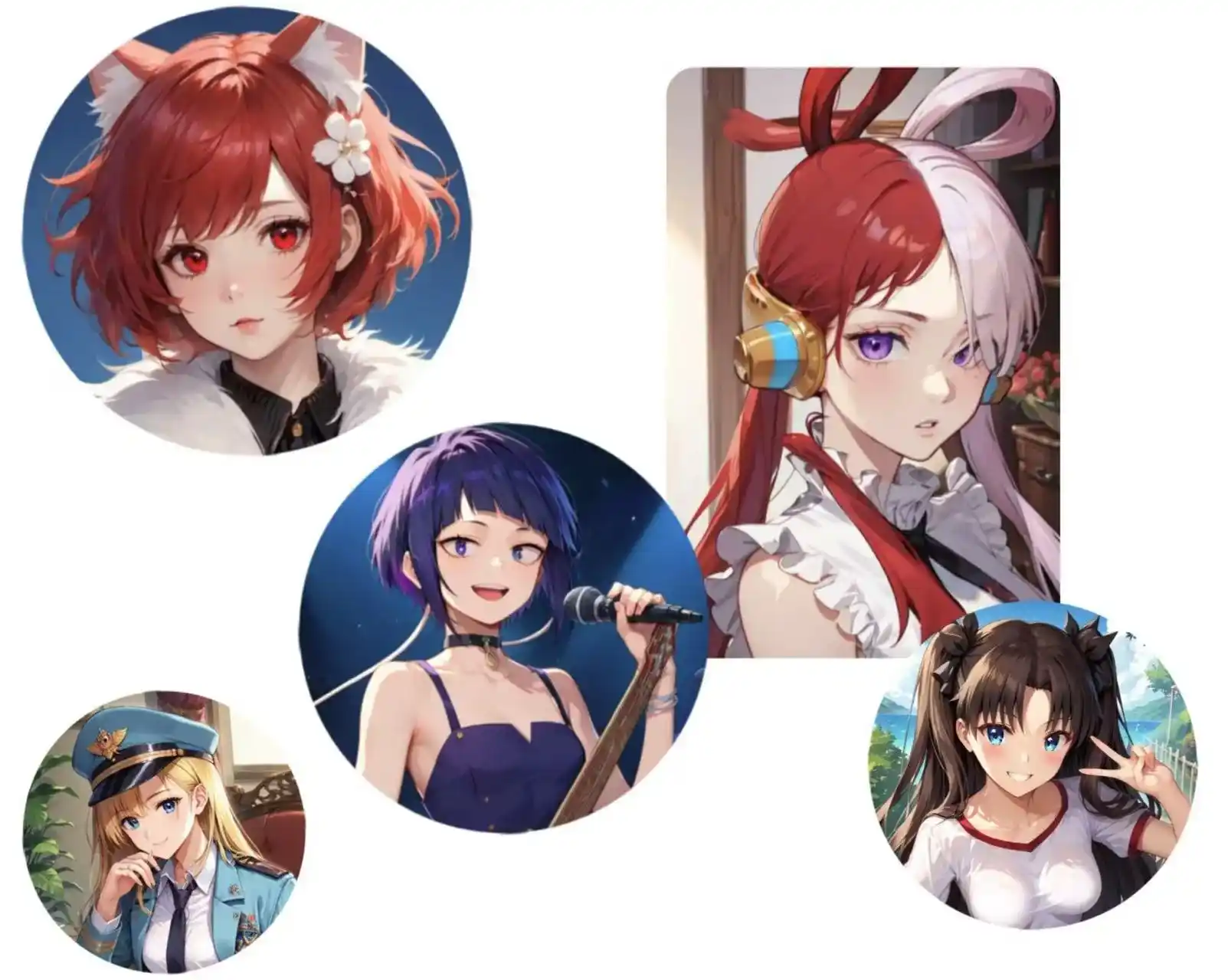 various anime avatar for social media