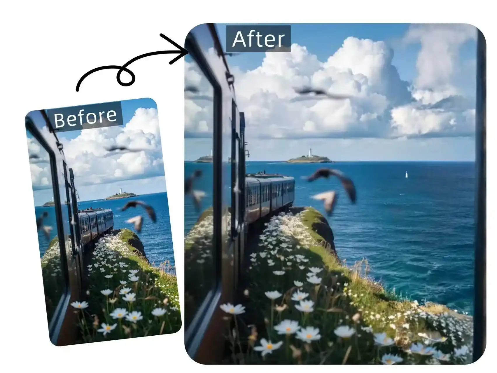 AI outpainting tool