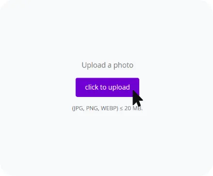 Upload image to AI unblur tool interface