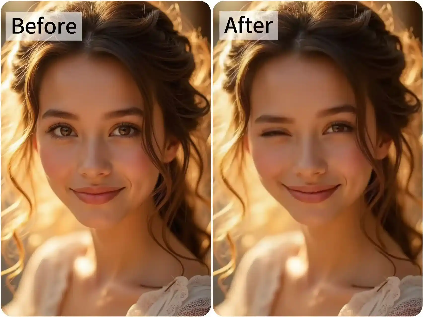 Enhance selfies with AI face expression changer