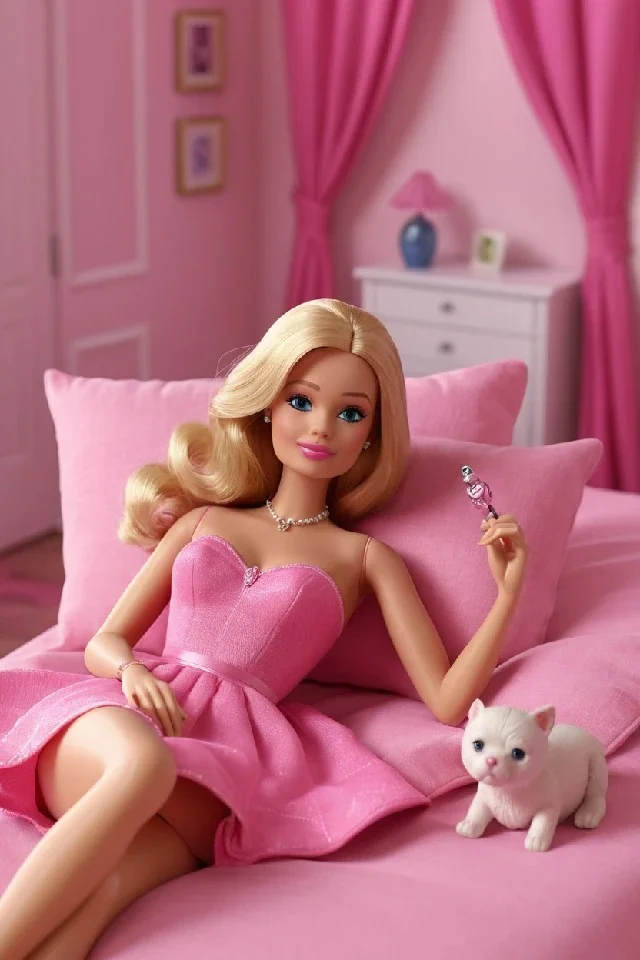 Barbie and Kitten