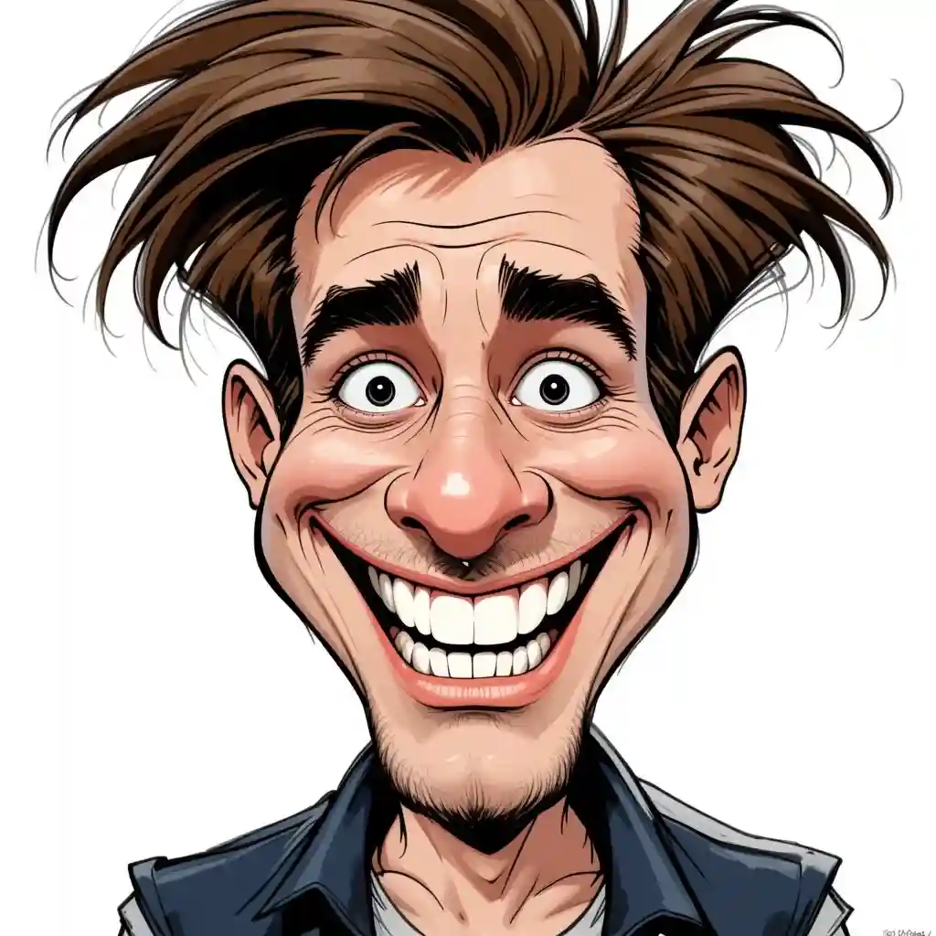Funny caricature avatar