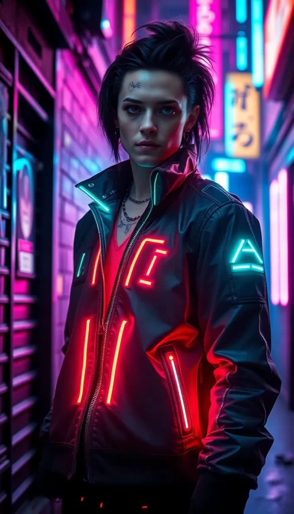 cyberpunk man