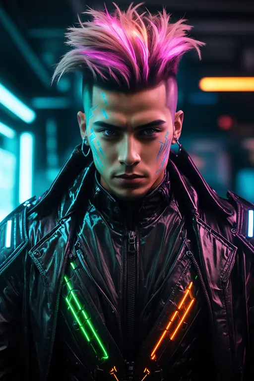 Futuristic Face Change