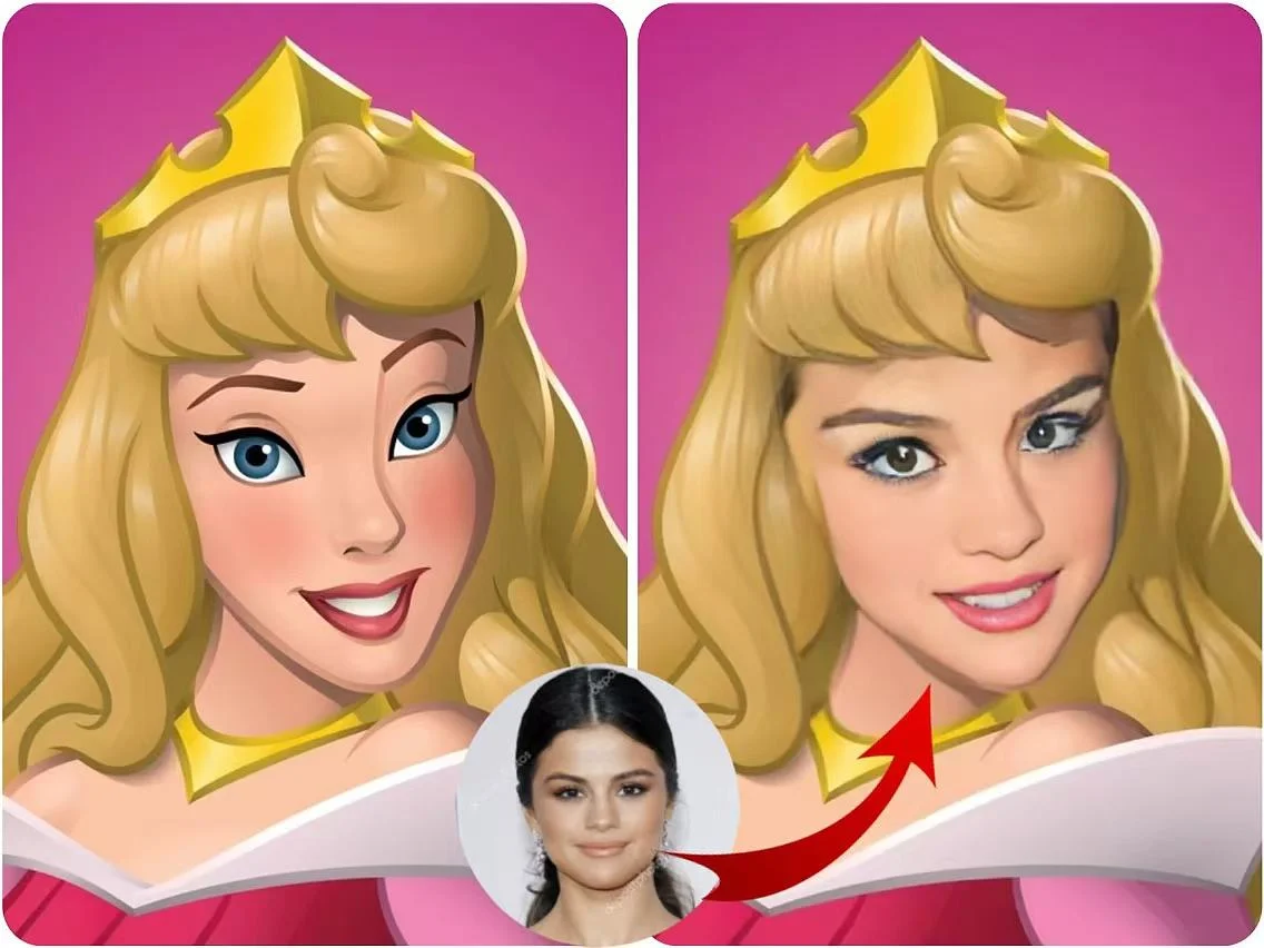 swap face with snow white princess