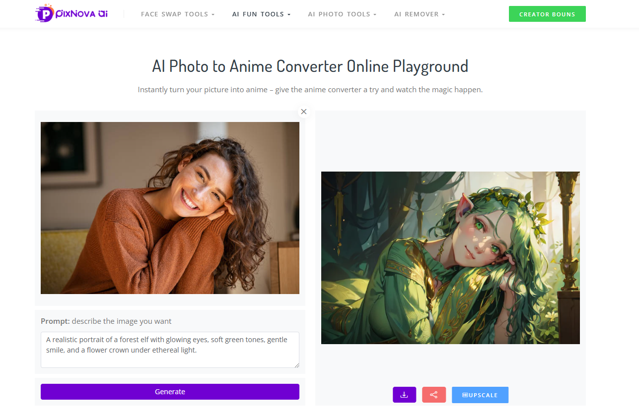 Customize your avatar with Anime Avatar Creator settings