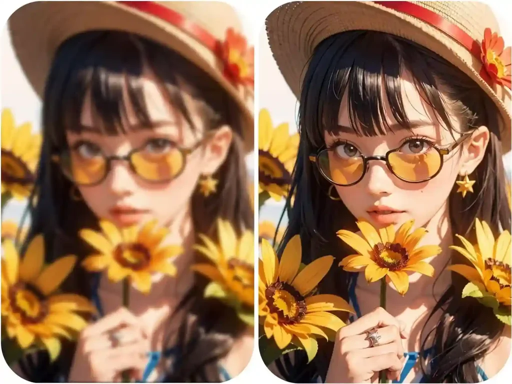 Enhanced image with high quality