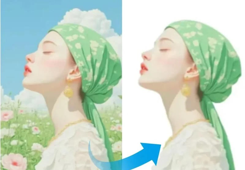 Changing Photo Backgrounds to White