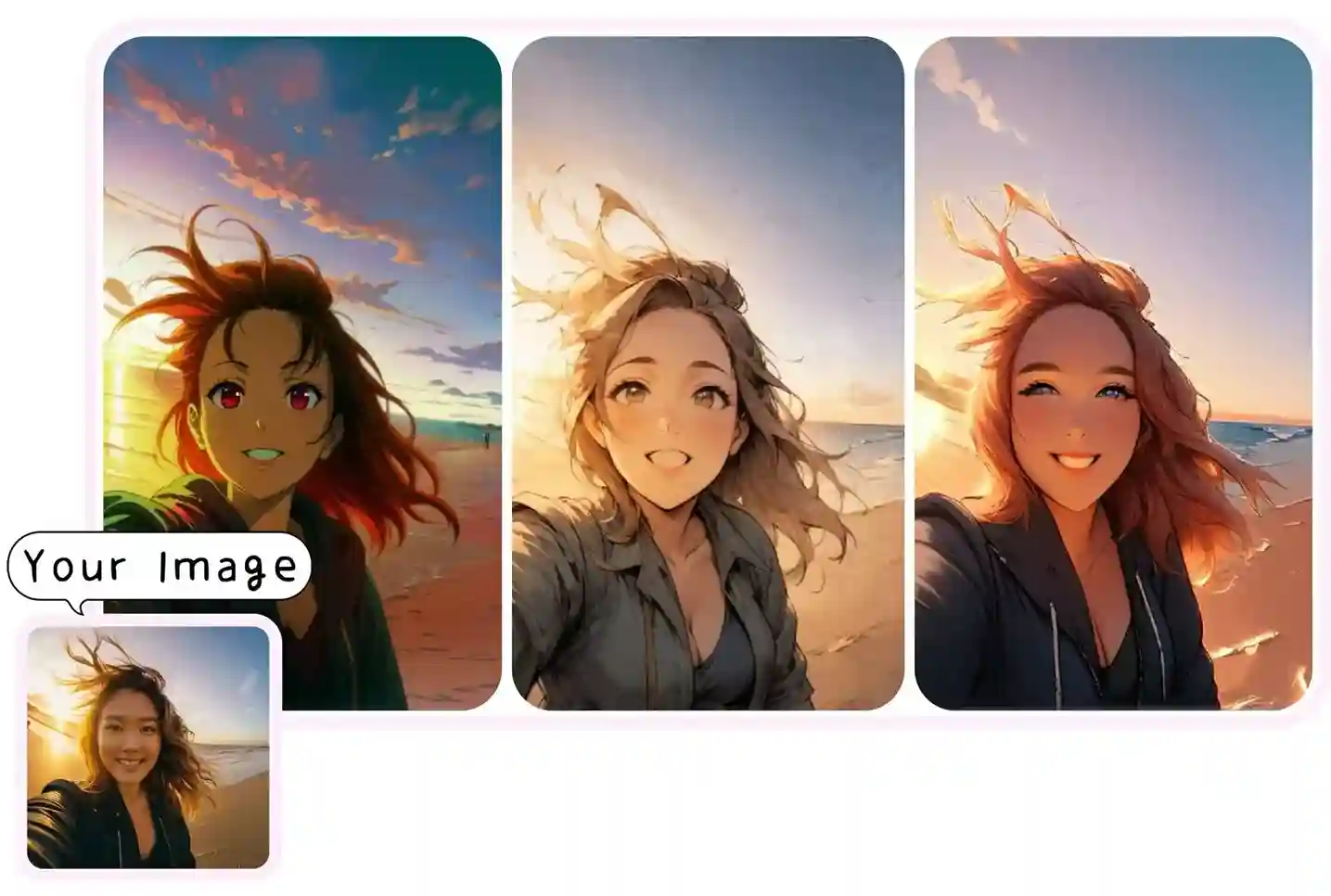 Experience various anime filters to find the most suitable one