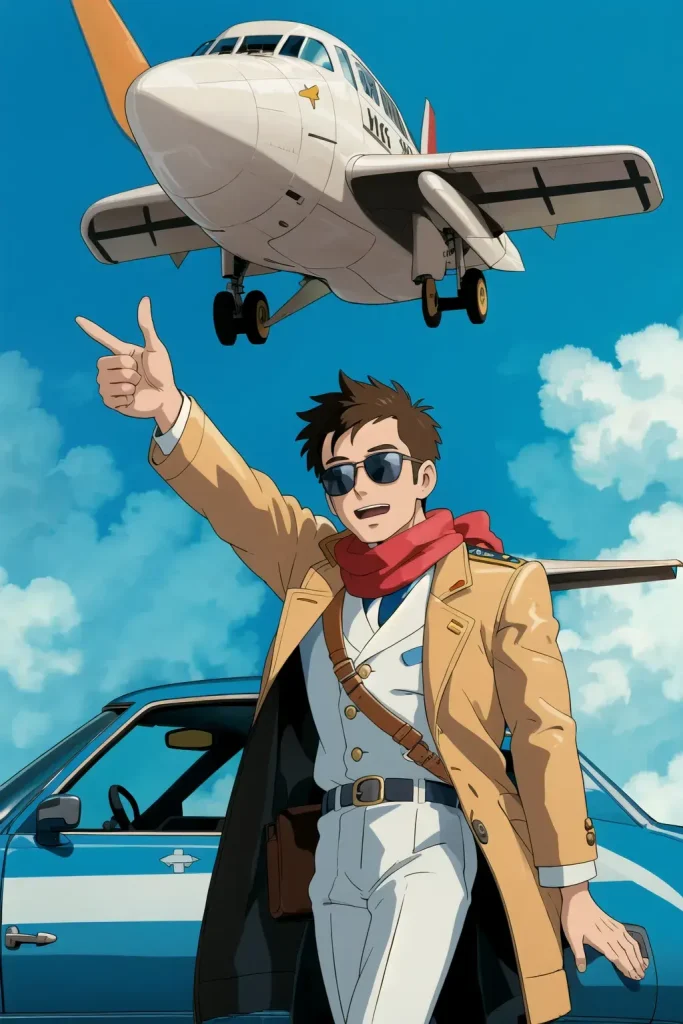 boy with a airplane