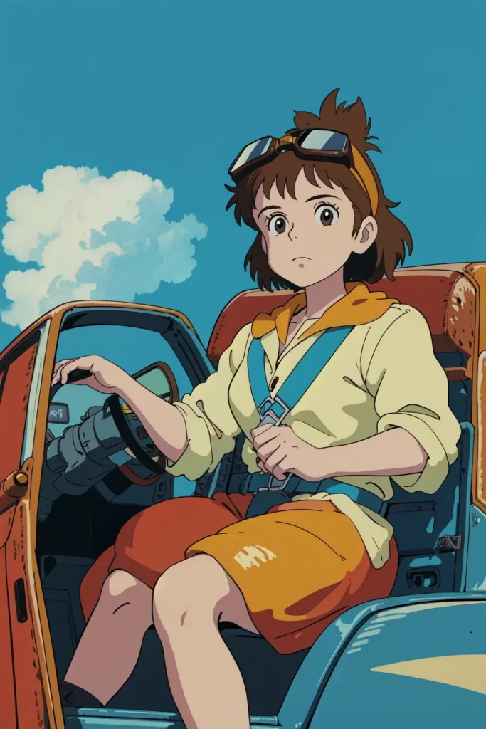 girl with a car