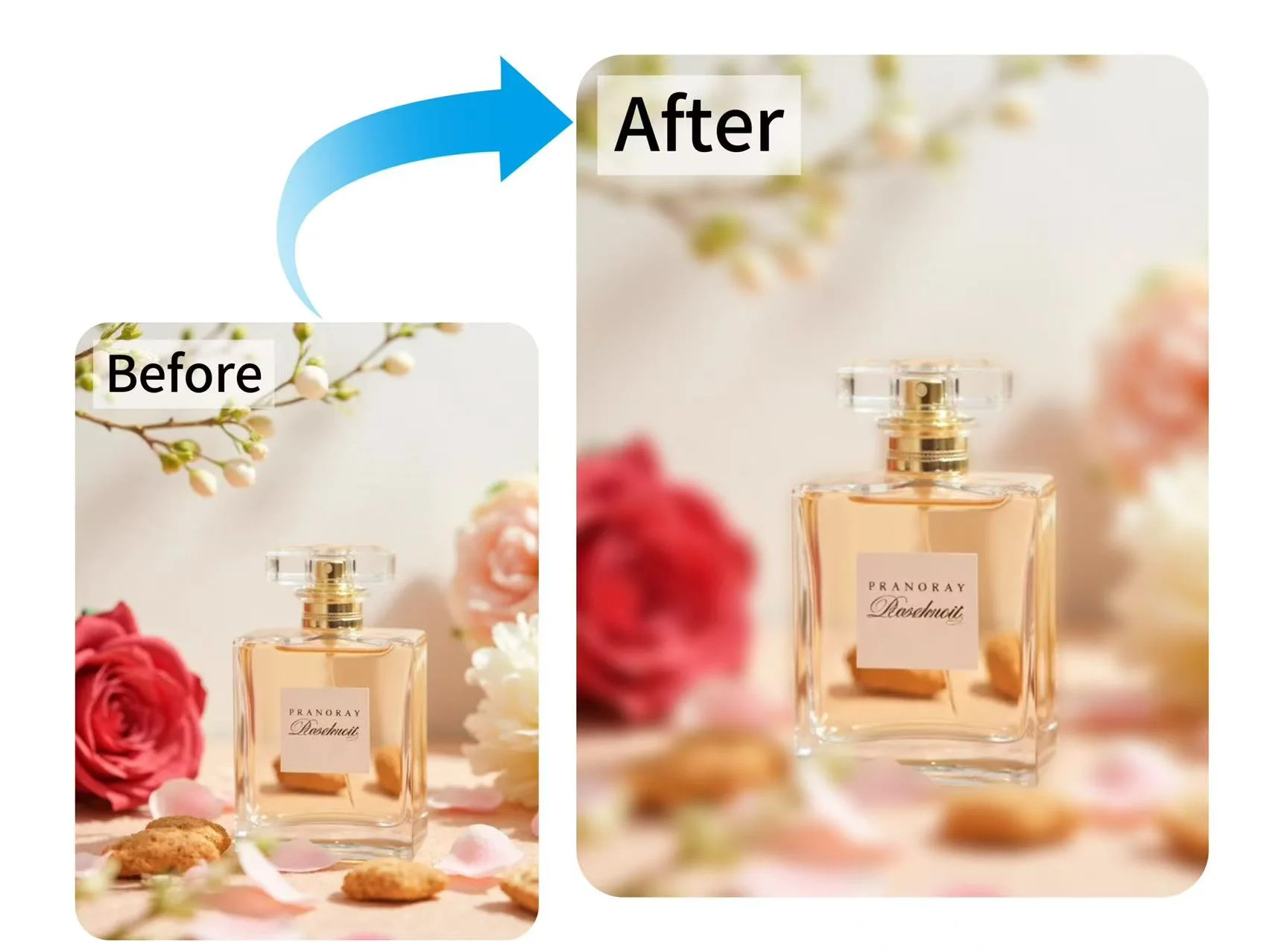 Create depth of field by blurring the background