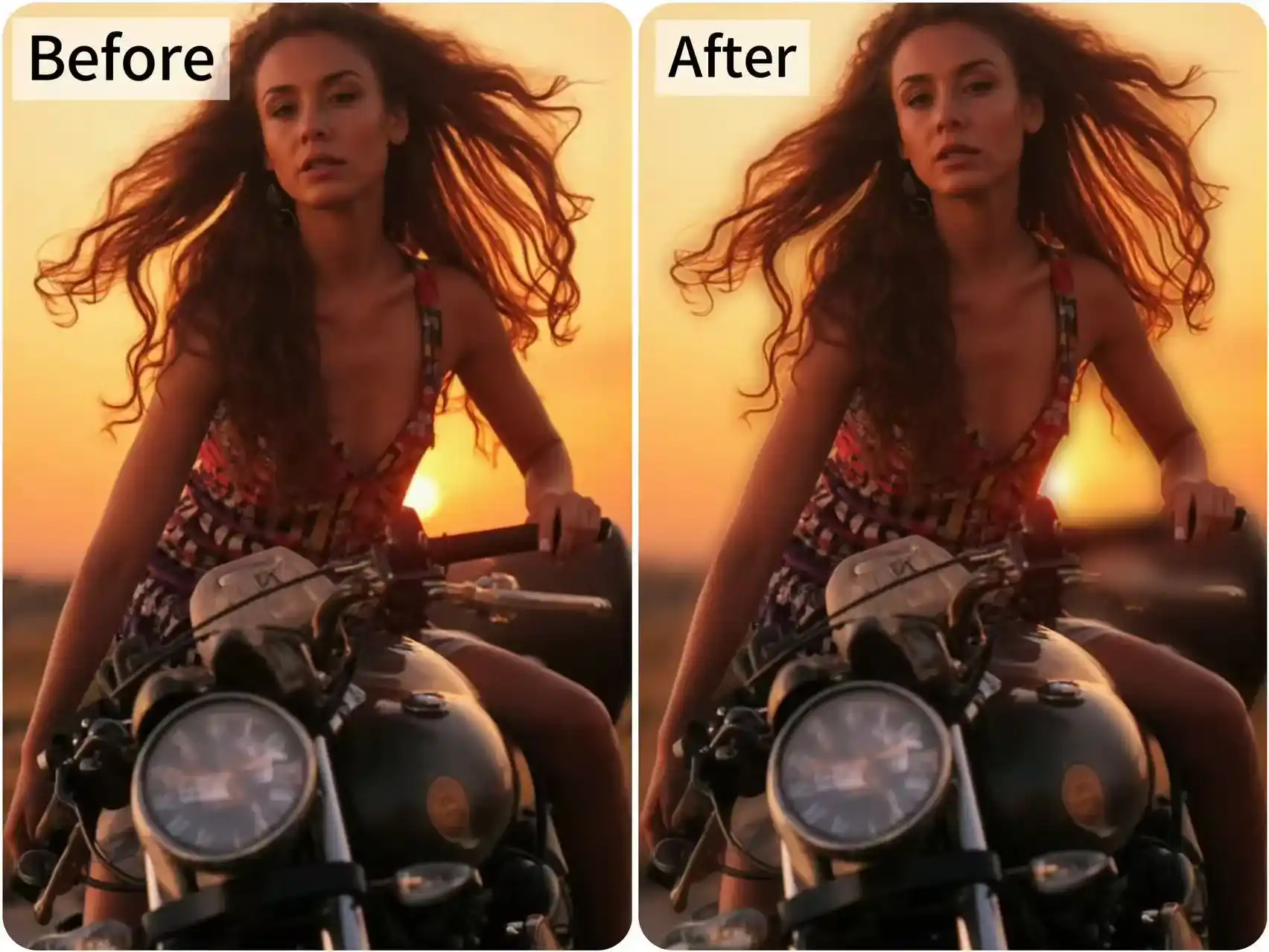 Blur the background of the portrait to enhance the image quality
