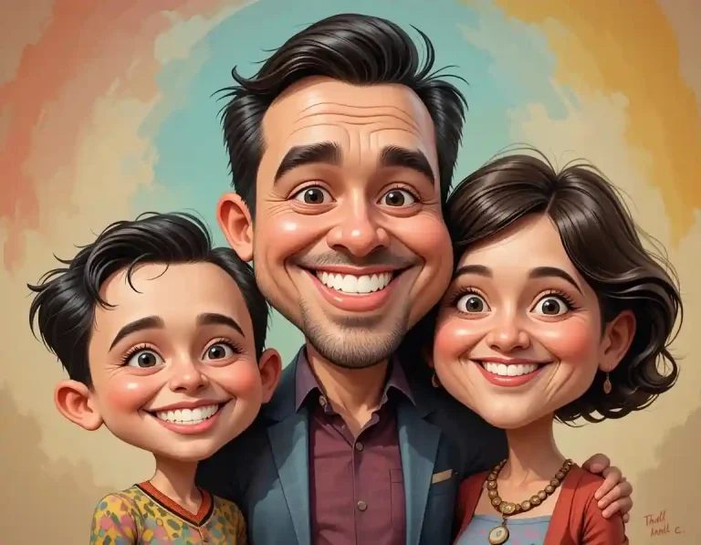 Design Family Caricatures with Caricature Maker AI