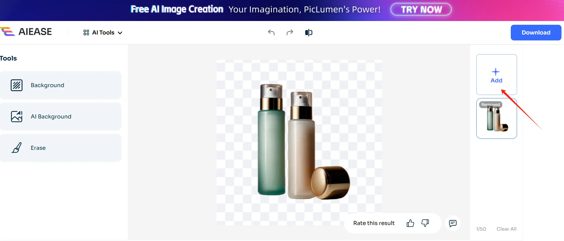 convert product background to white