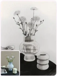 convert vase to sketch