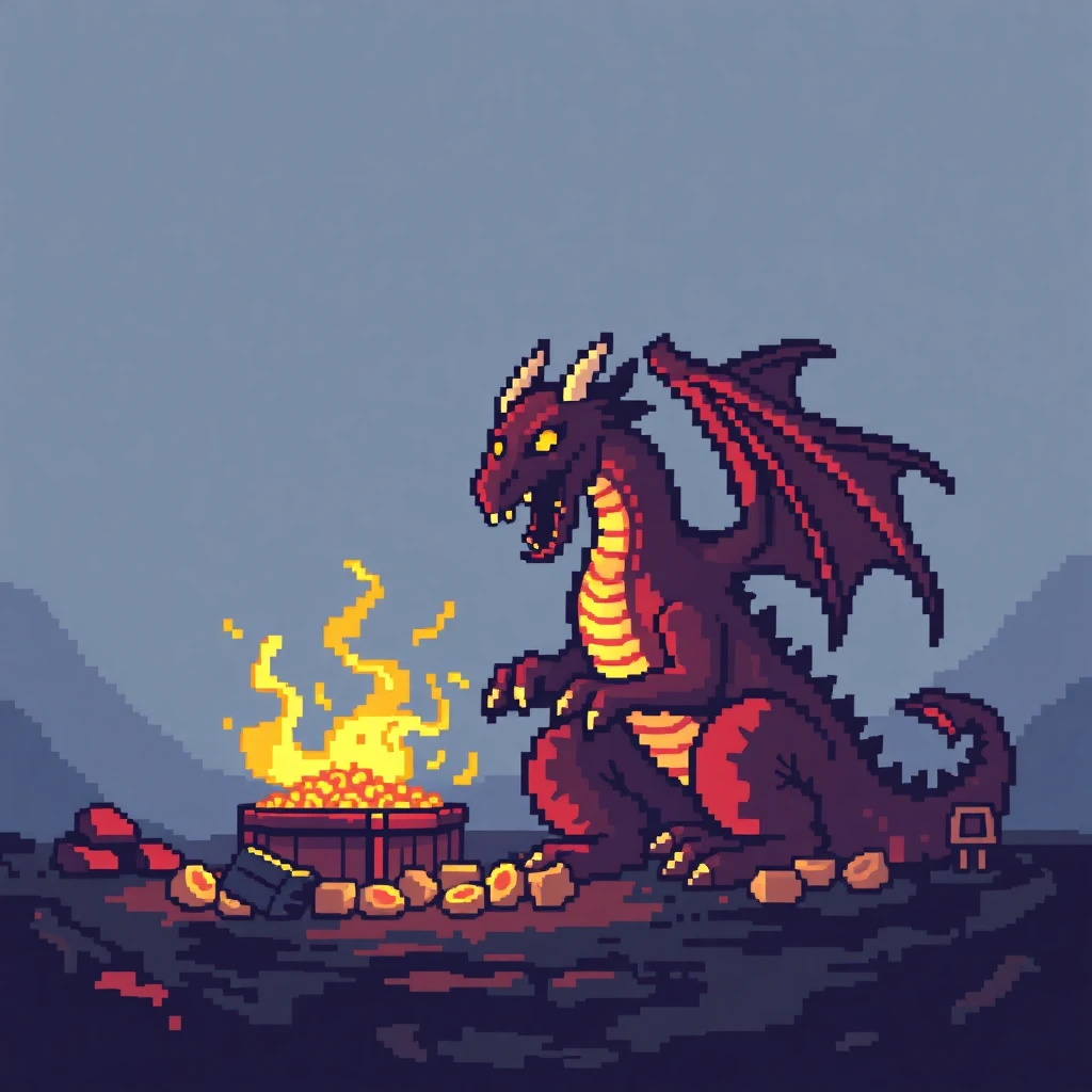 dragon pixel art
