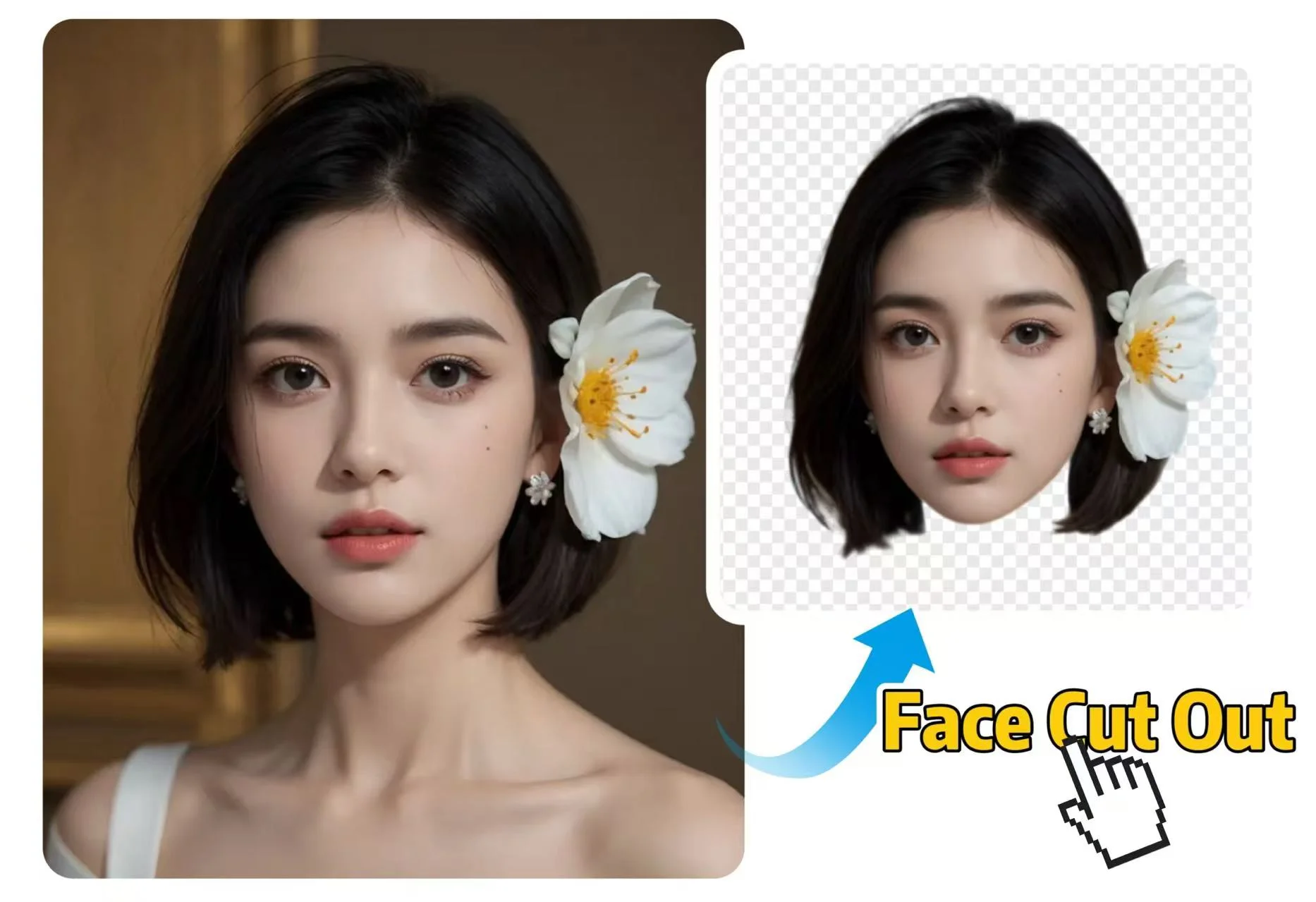 face cut out