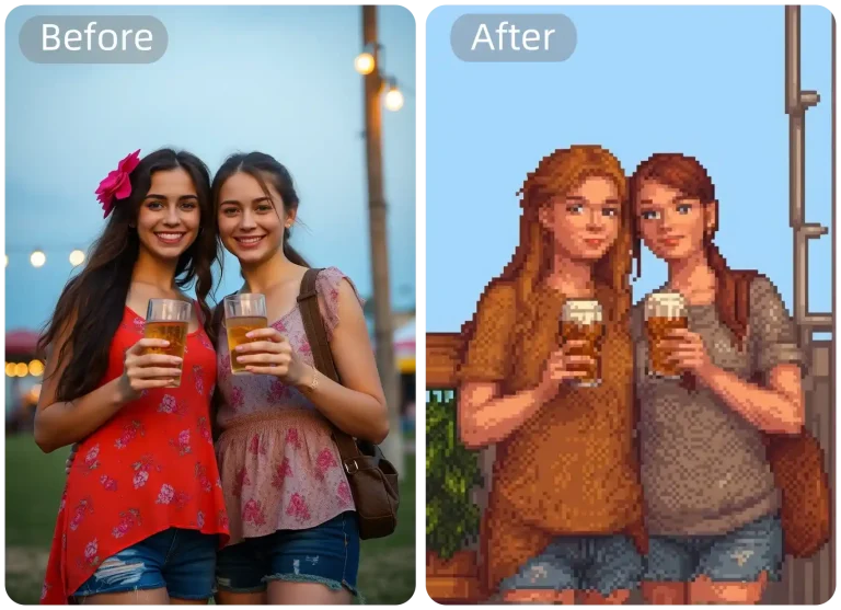 Photo to Pixel Art Converter