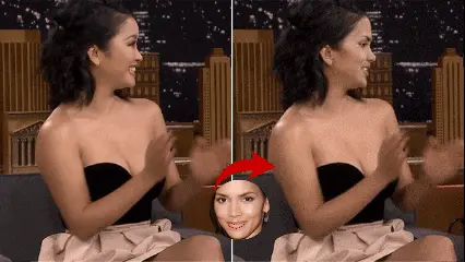 Three steps to make GIF face swap with AI