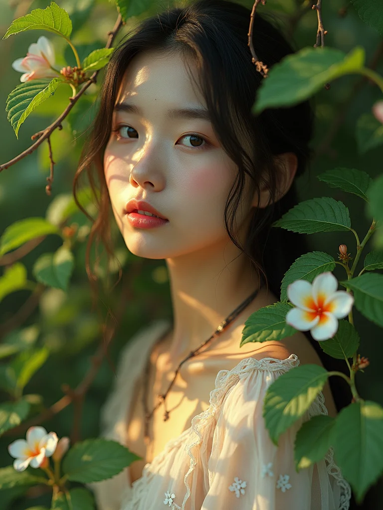 girl bathing in sun