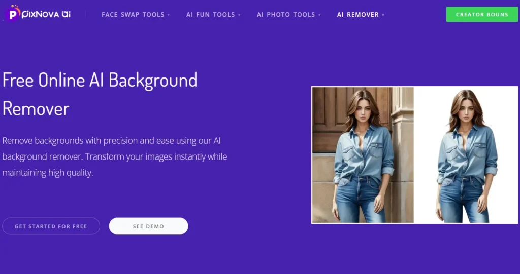 PixNova AI Background Remover