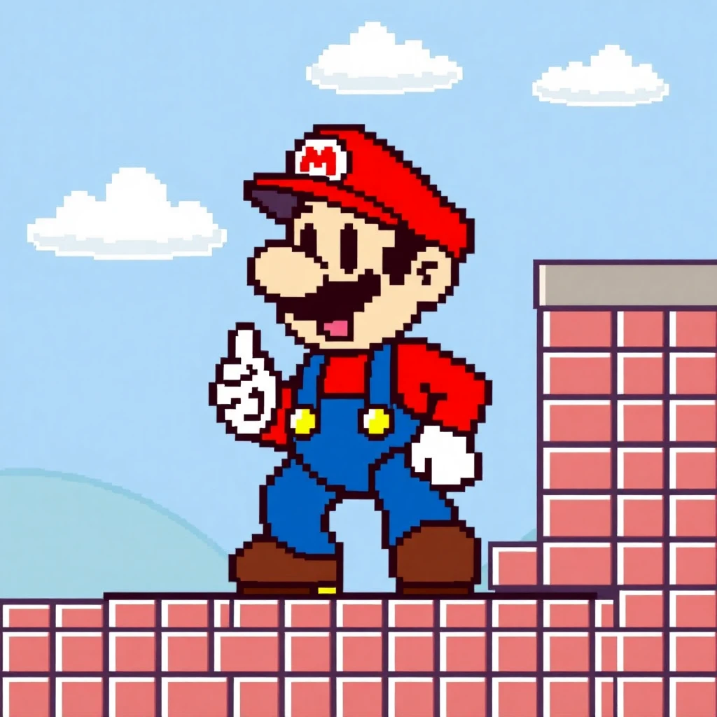 mario pixel art
