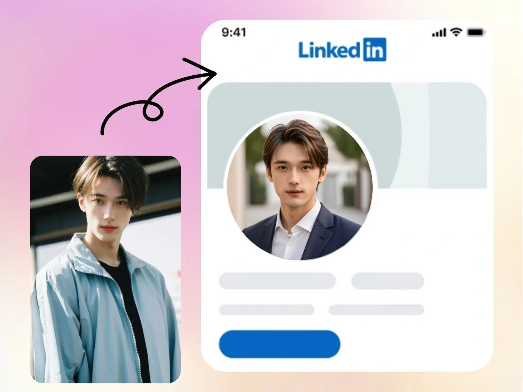 Instantly Make Linkedin Profile Picture with PFP Maker