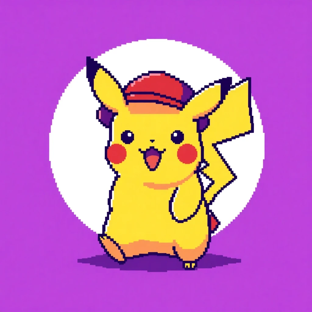 pikachu pixel art