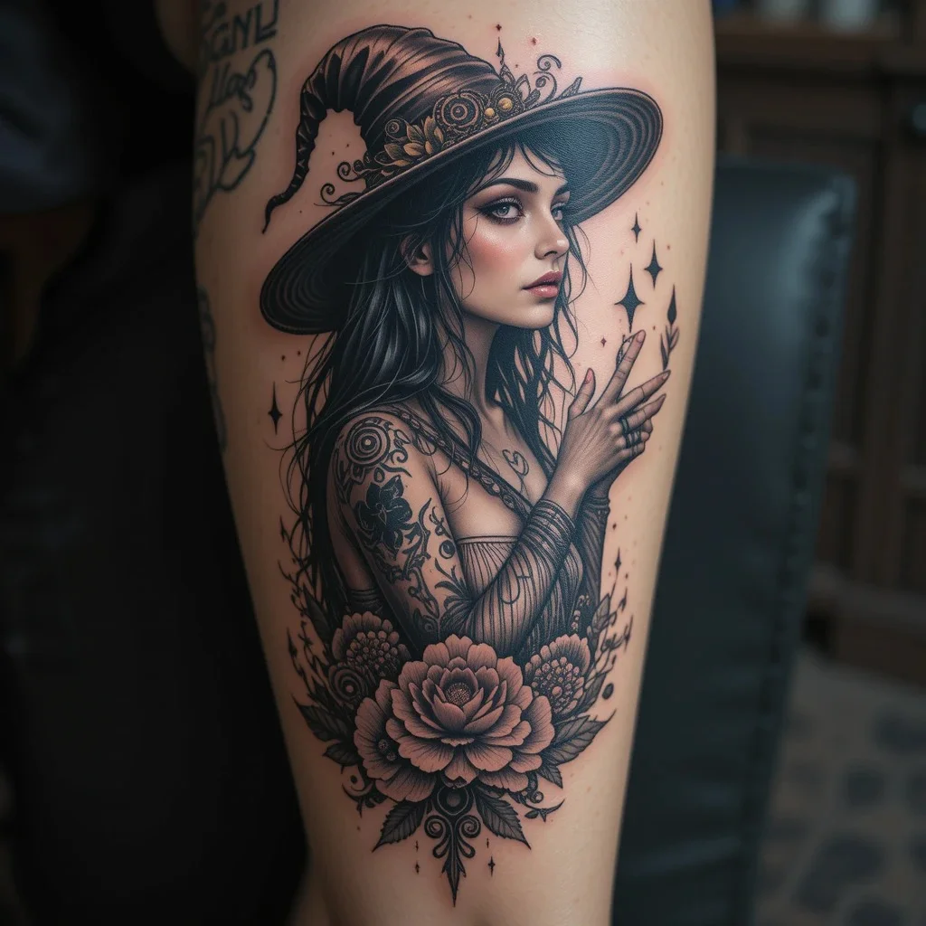witch tattoo