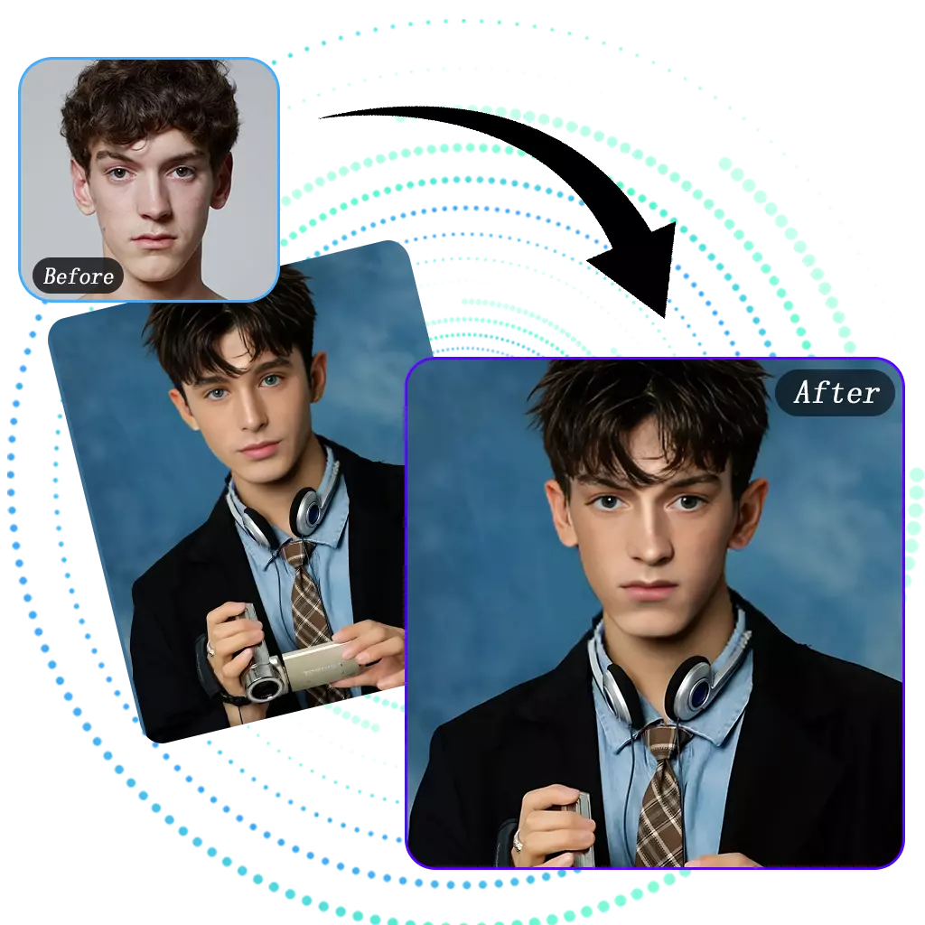 Relive the 90s with AI Yearbook Magic