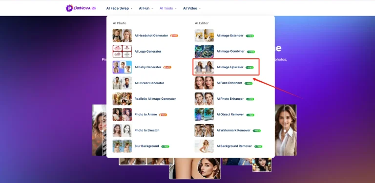 AI image upscaler on PixNova AI