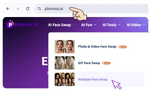 Open the PixNova Multiple Face Swap Tool