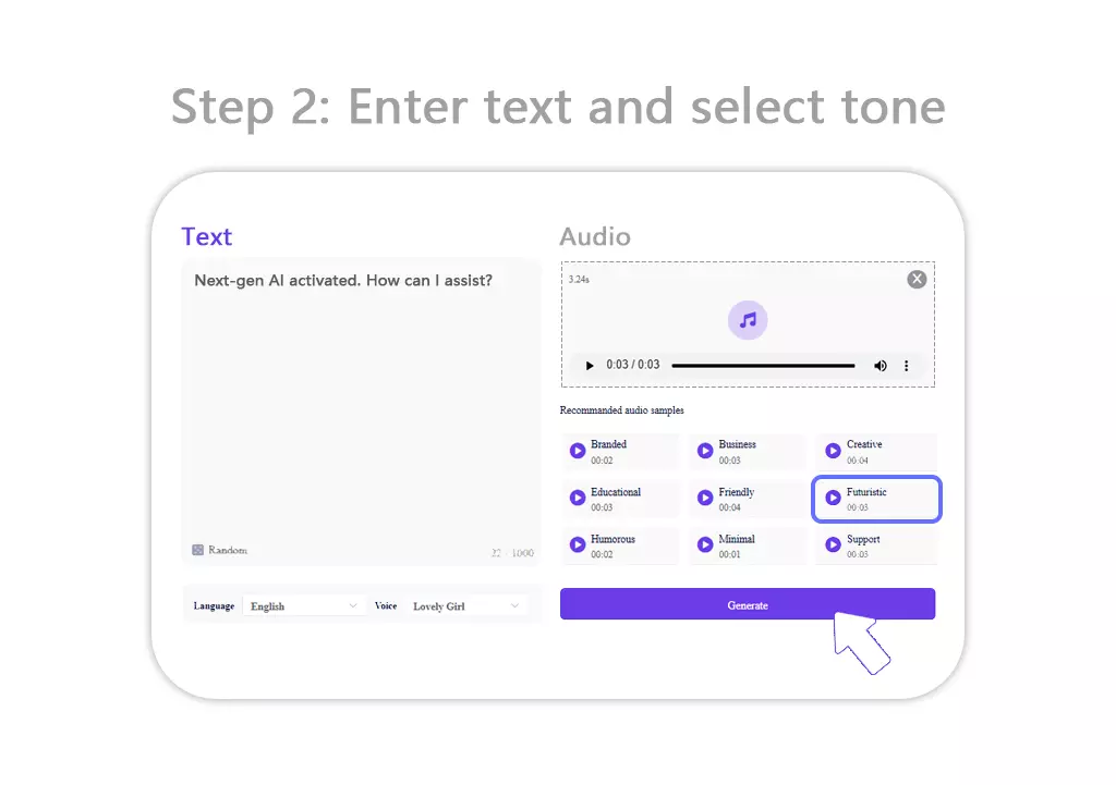Step 2 for creating talking photo