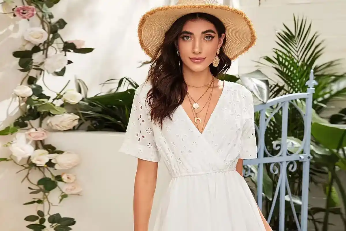 white dress