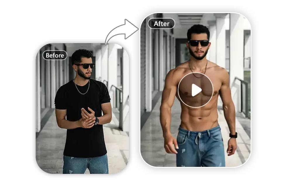 Make AI Muscle Videos for TikTok, Instagram, And Reels