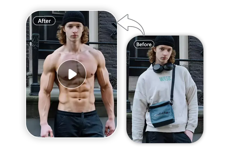 Make Funny Muscle Video with AI Muscle Video Generator
