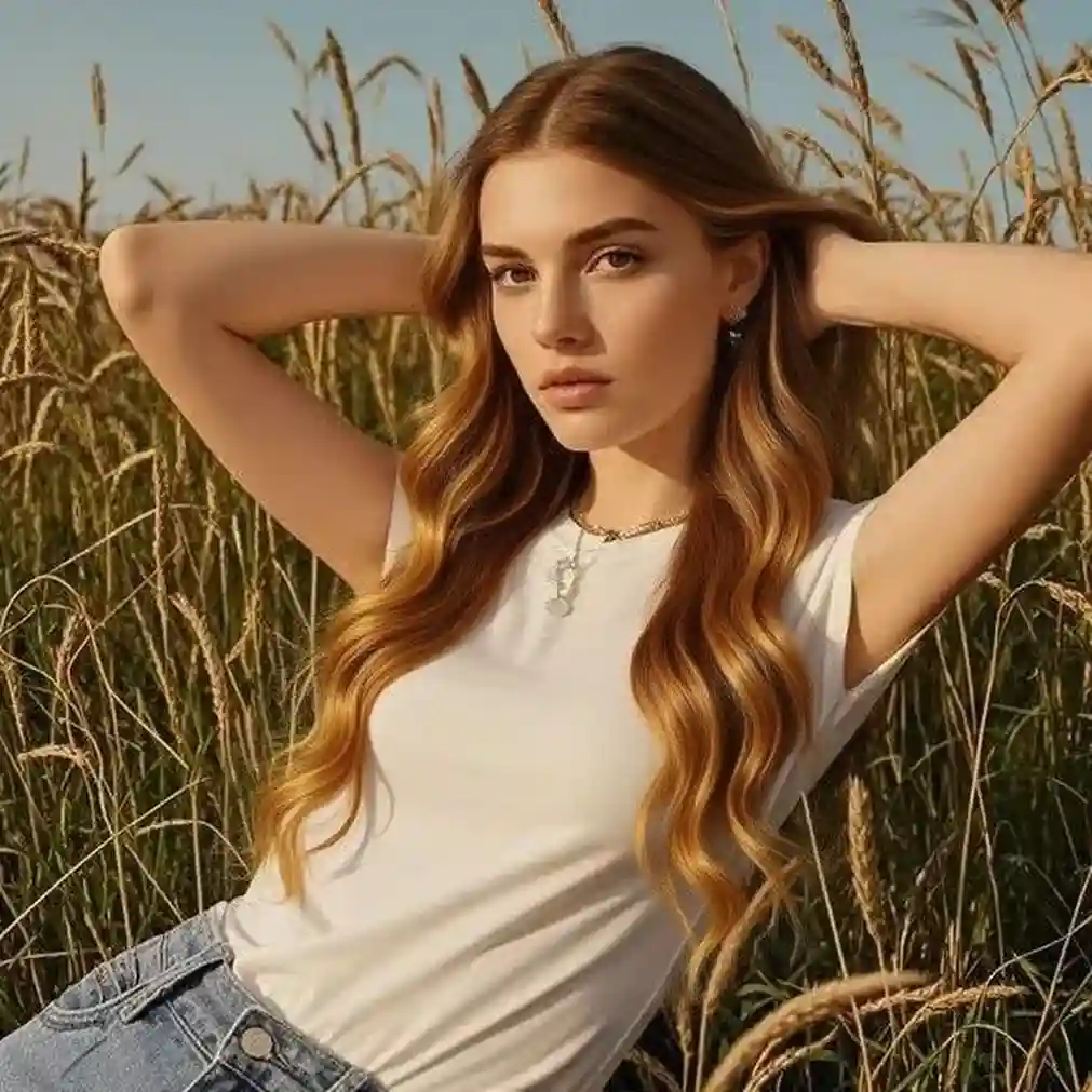 gold hair style