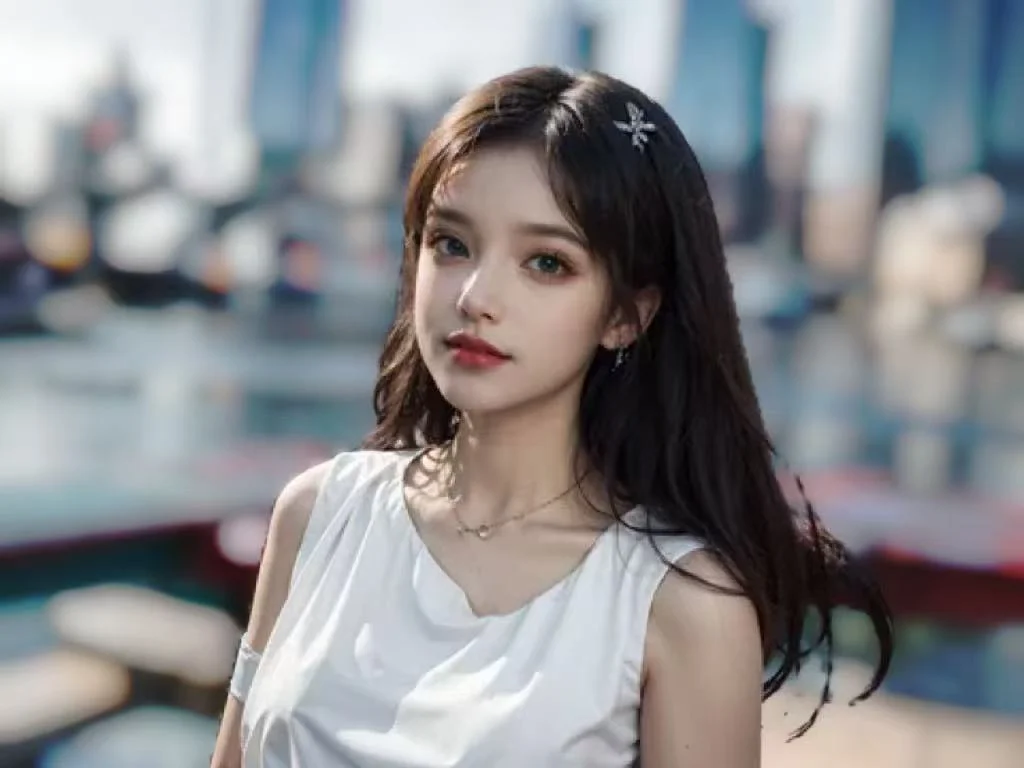 모델 사진 배경 흐리기
