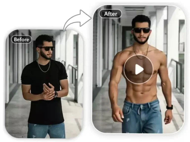 AI muscle video generator