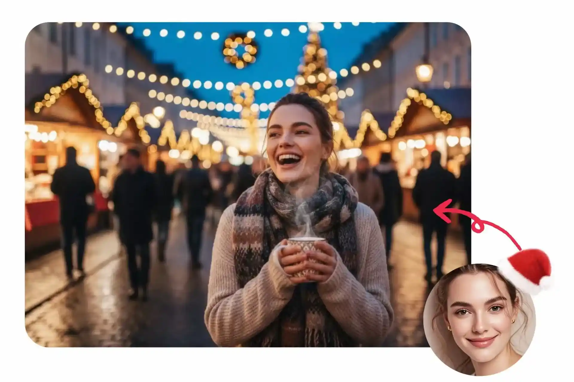 Add Holiday Cheer with Christmas Avatar and Background