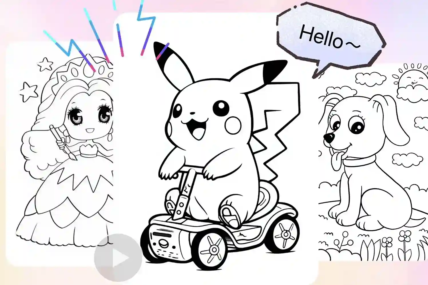 Animate Your Children's Coloring Pages with Lip Sync