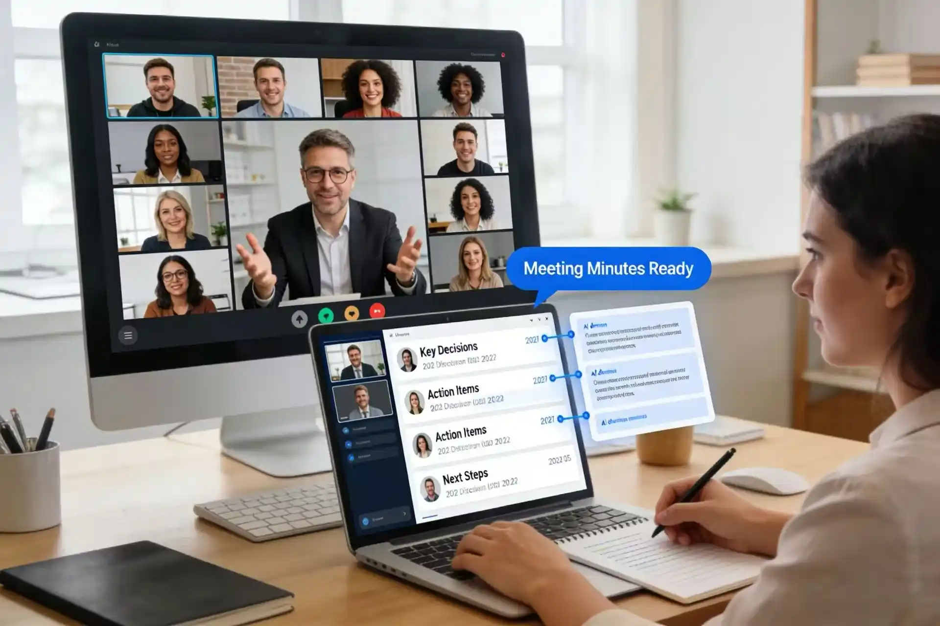 Generate Meeting Minutes with One Click by Video to Text Converter