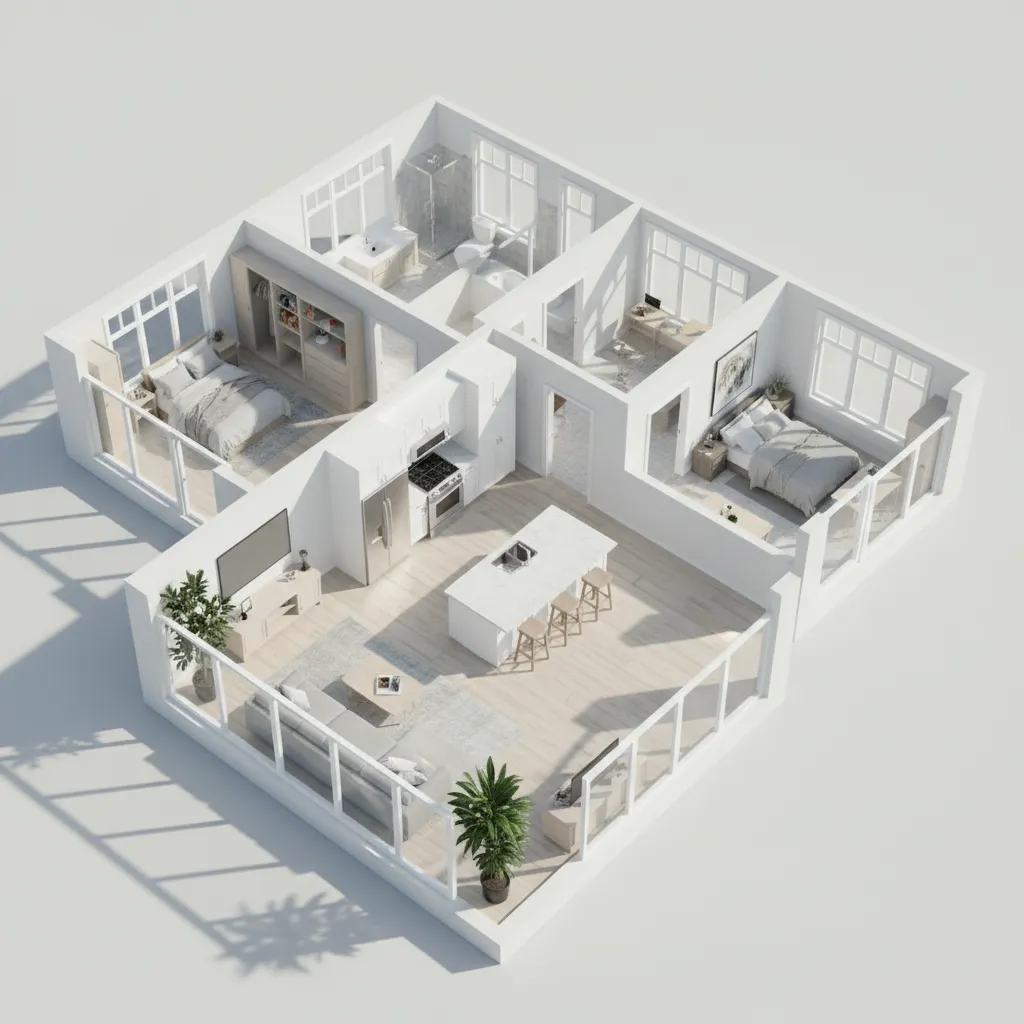 3D floor plan