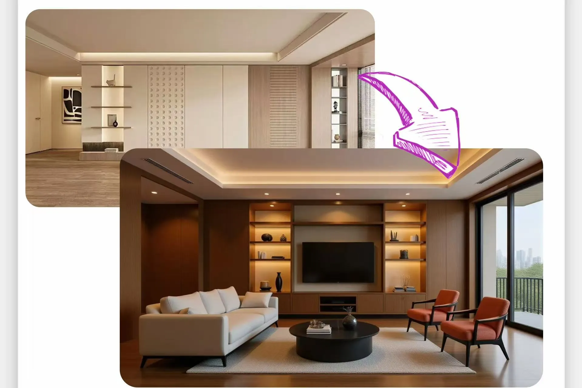 Instantly Decorate Your Room with Professional 3D Render