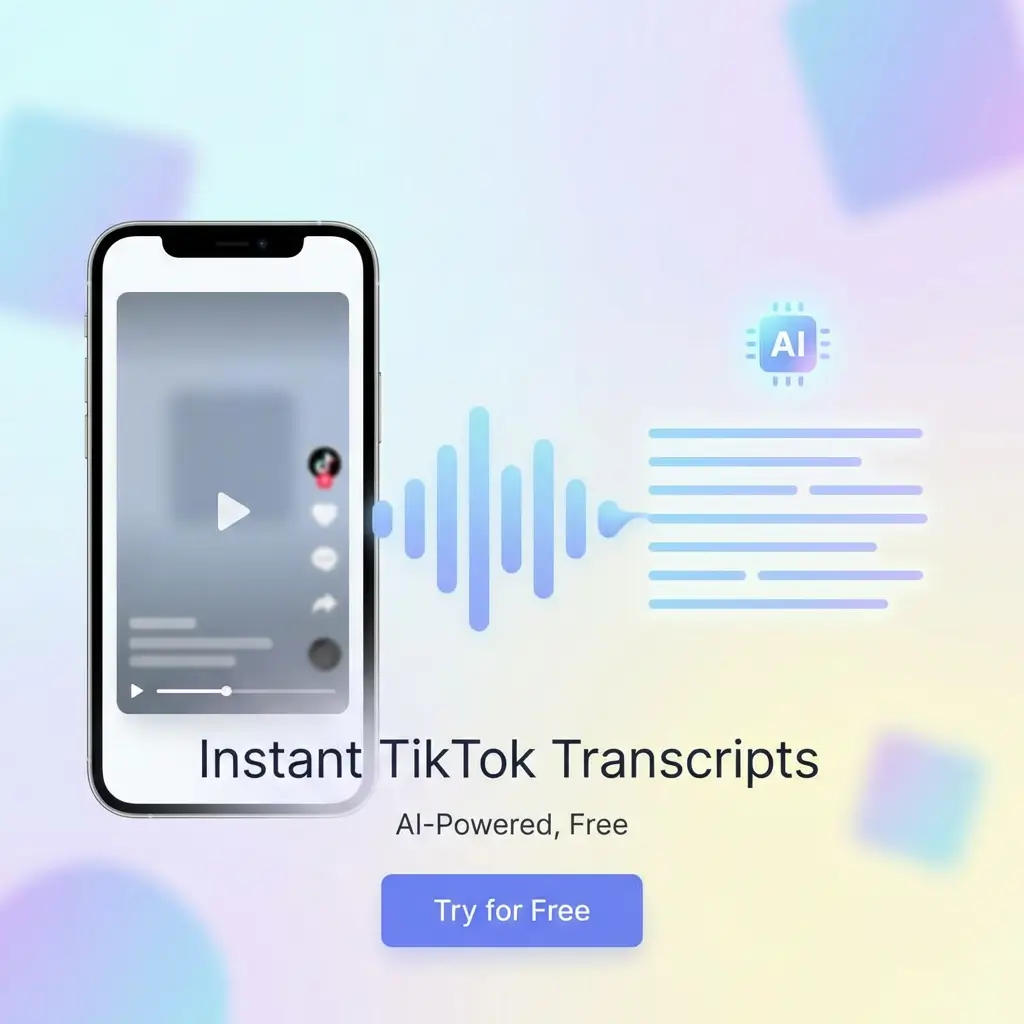Free TikTok Transcript Generator Online